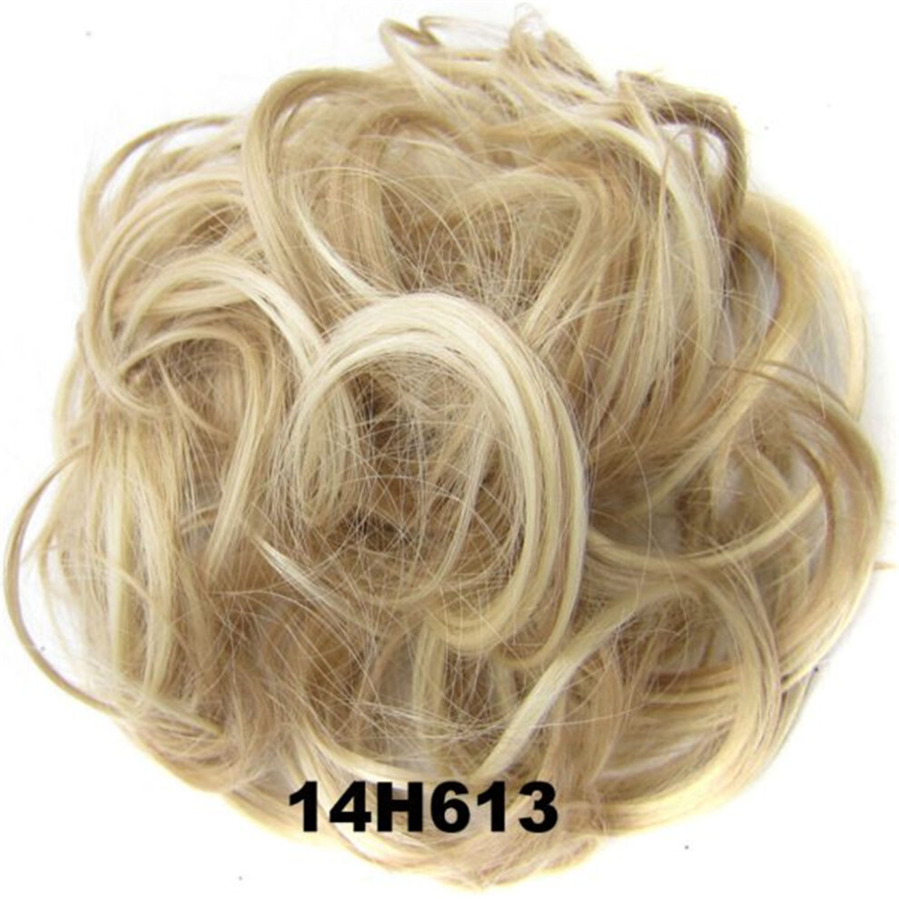 Unisex Synthetic Flexible Hair Buns Curly Scrunchy Chignon Elastic Messy Wavy Scrunchies Wrap For Ponytail Extensions For Women