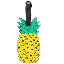 Aloha Travel Luggage Bag Tag Pineapple ID Labels Tag for Baggage Suitcase (Yellow)