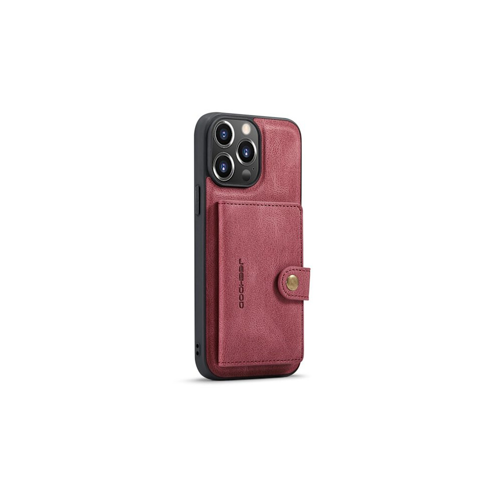 Stylish Case With Card Holder - Compatible With Iphone 14 Pro Max Red 9165521373727