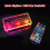 jixopn For PC Case Fans Cooling Cooler Adapter LED RGB Lamp Controller+Remote Control 8
