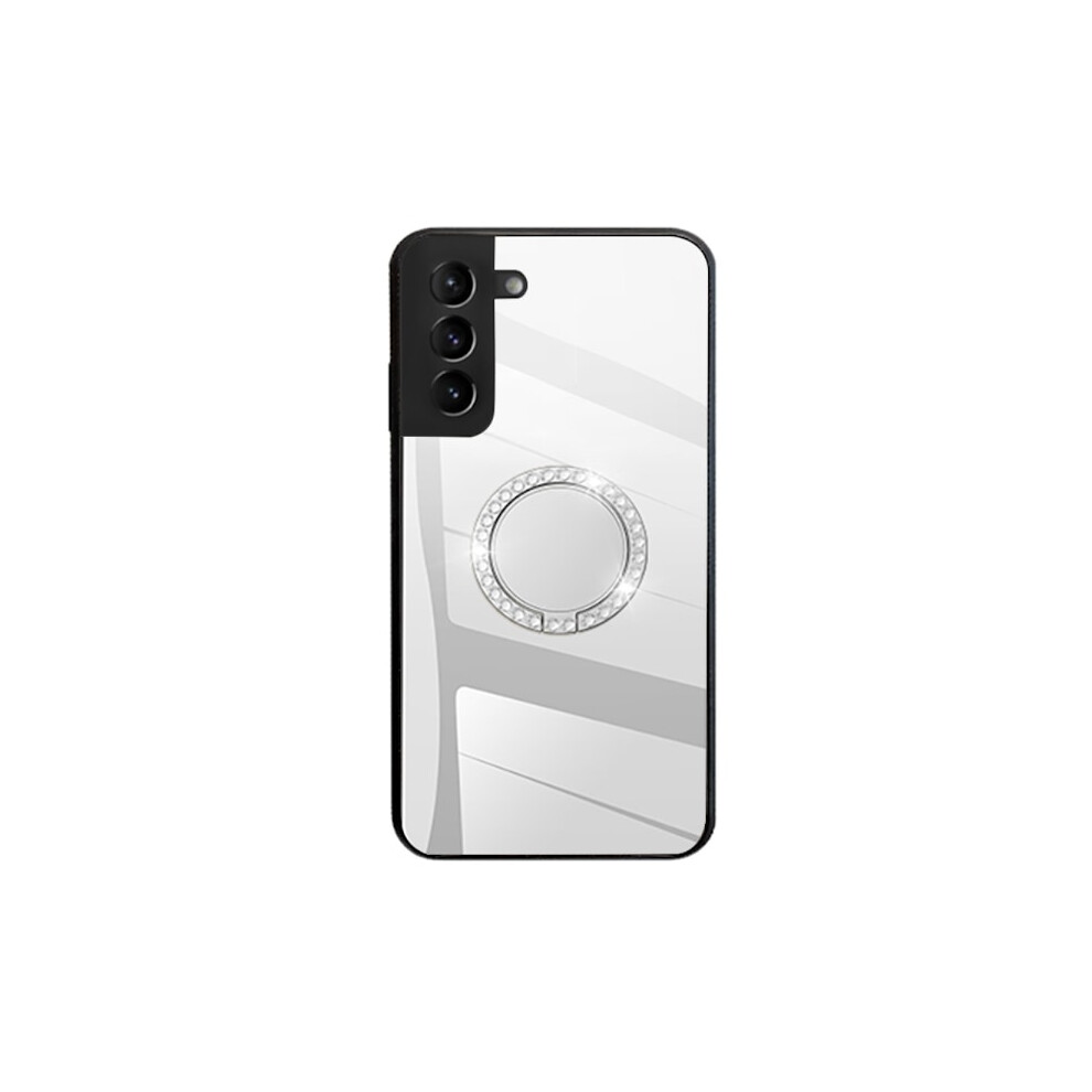 Compatible With Samsung Galaxy S22 5G Case With A Mirror And A Stand - Colored Silver 9165521373987