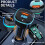 Bluetooth 5.0 FM Transmitter, Support 5V/3.1A USB + Type C, Bluetooth Car Music Player with Blue Mood Light, Support Hands-free Calling, U Disk 5