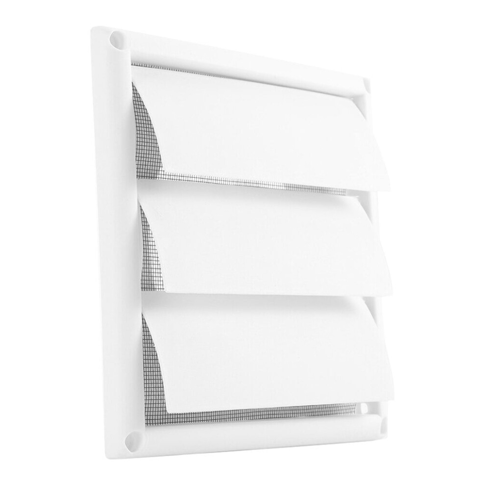 6-Inch Air Vent Grille Ventilation Cover Plastic White Wall Grilles Duct 200X200x40mm Heating Cooling & Vents With 3 Flaps 6 Inches 9165521374458