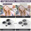 Camera lens for compatible with iPhone 15 Pro / 15 Pro Max Glitter Silver 4