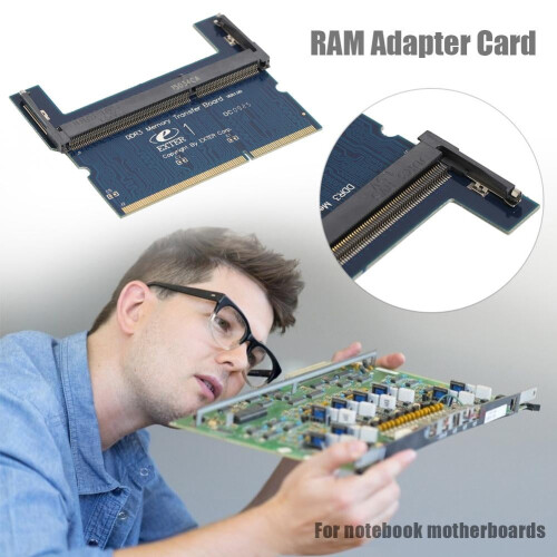 husxh DDR3 Laptop SO-DIMM to Desktop DIMM Adapter Computer Memory Adapter Card 2