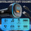 Bluetooth 5.0 FM Transmitter, Support 5V/3.1A USB + Type C, Bluetooth Car Music Player with Blue Mood Light, Support Hands-free Calling, U Disk 3