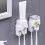 Automatic Toothpaste Dispenser Wall Mounted No Drill Toothpaste Squeezer with Toothbrush Holder 4