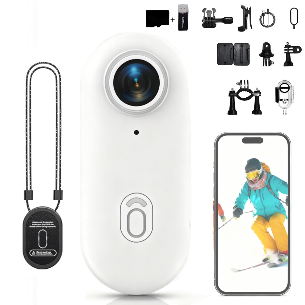 Pov Camera 4K Waterproof 30M With 170 Ultrawide Lens, Magnetic Mount, 64Gb For Cycling And Vlogging 9070919662805
