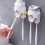 Automatic Toothpaste Dispenser Wall Mounted No Drill Toothpaste Squeezer with Toothbrush Holder 3