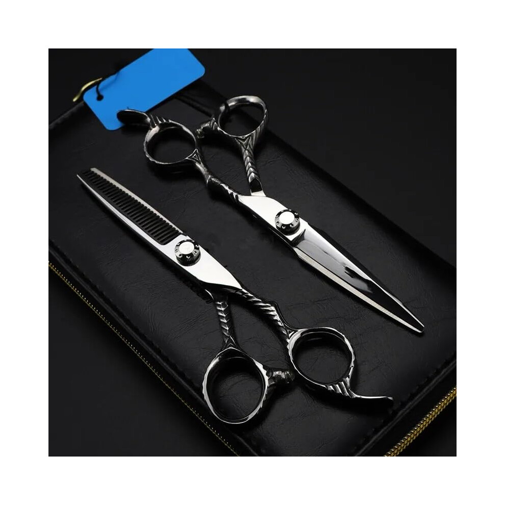 6 Inch Professional Hair Cutting Scissors JP 440c Steel Ergonomic Barber Shears for Salon and Home