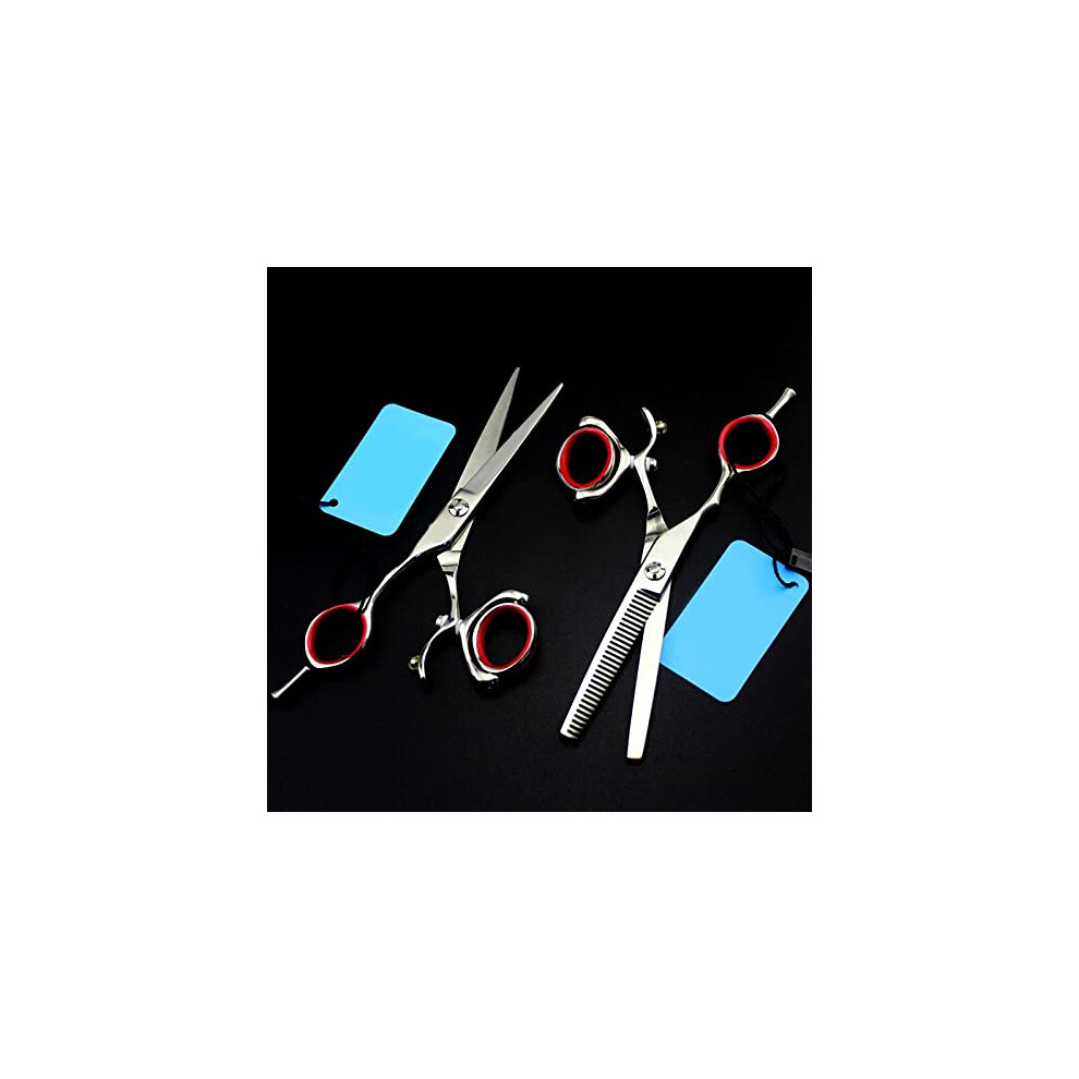 Hair Cutting Scissors 5.5 Inch Japanese Stainless Steel LeftHanded Barber Shears for Salon Use