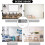 LED Mirror Alarm Clock with Clear Display Dual Power Modern Rectangular Black Frame for Bedroom 3