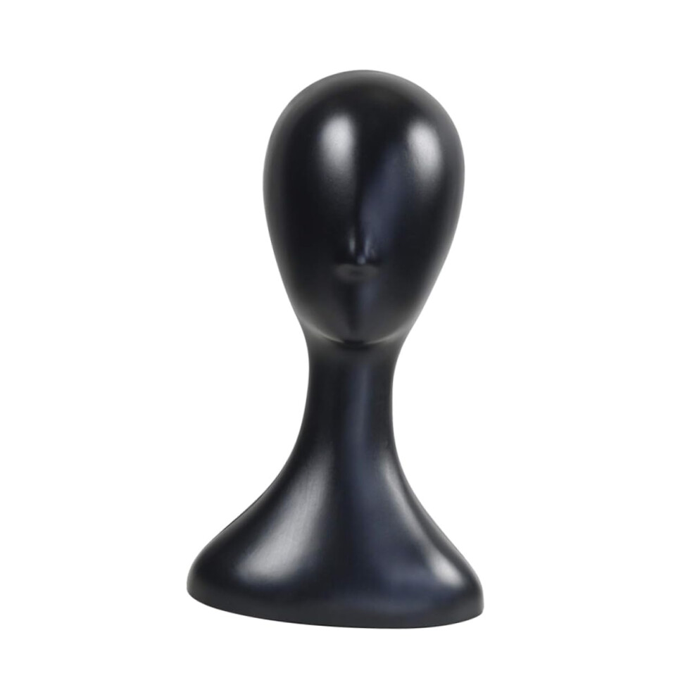Mannequin Head Stand for Wig Display and Hair Styling Training, Durable Plastic, No Assembly