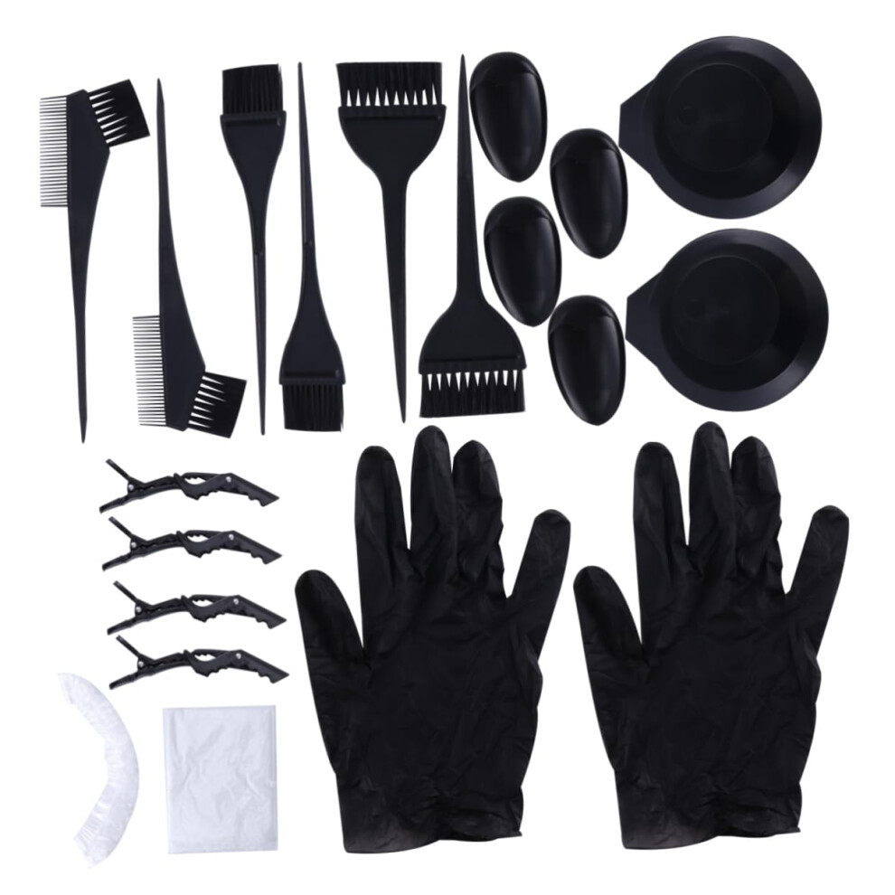31pcs Hair Dyeing Kit with Bowls Brushes Gloves for Precise Color Application at Home and Salon