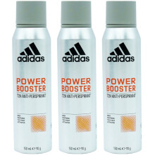 3 x 150ml Adidas 72H Anti-Perspirant Deodorant for Men - Power Booster