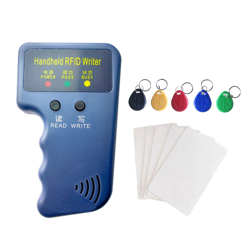 Rfid Card Copier 125Khz Duplicator For T5577 Em4305 With 5 Key Fobs And 5 Writable Cards 9053599951810