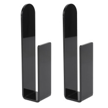 2Pcs Adhesive Wall Hat Hooks NoDrill Acrylic Baseball Cap Organizer for Closet Door Bedroom