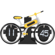 Retro Bicycle Flip Clock with Unique Frame, Vintage Desk Decor and Creative Gift Idea