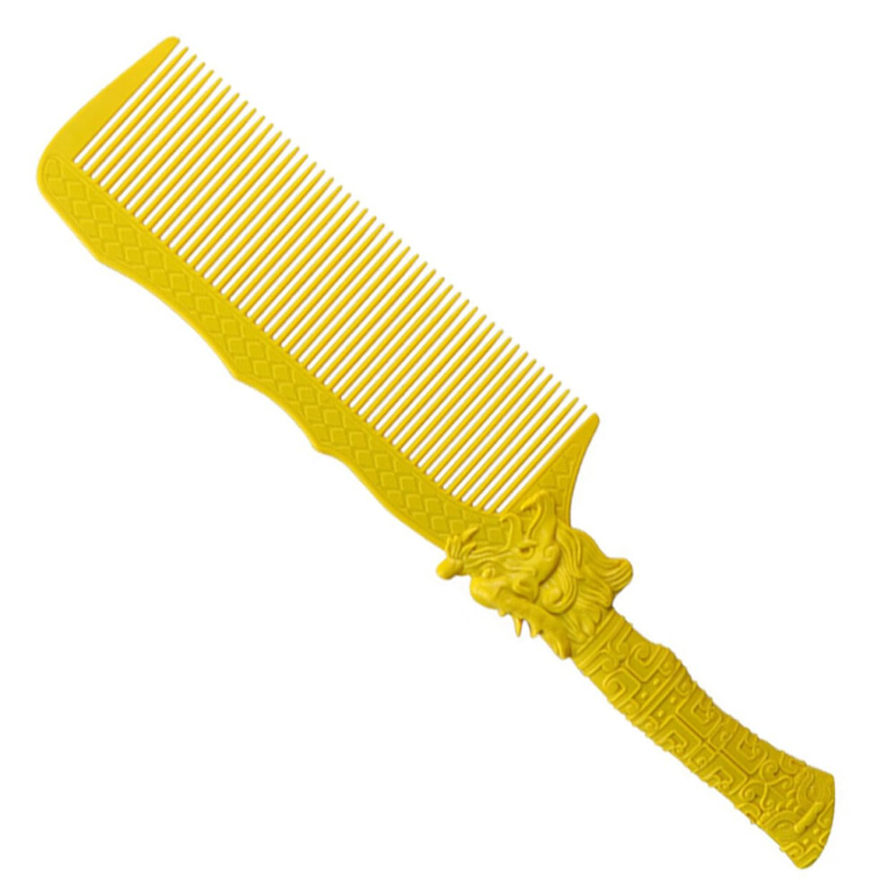 Barber Hair Cutting Comb with Dual Tooth Design for Curly Hair and Wide Tooth Styling
