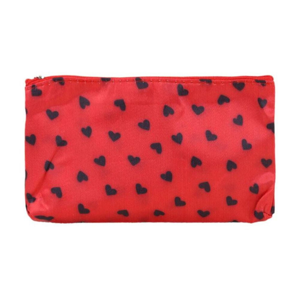 Red Love Heart Makeup Bag Pencil Case Travel Case Toiletries Valentines Day. Ð·! L4K5