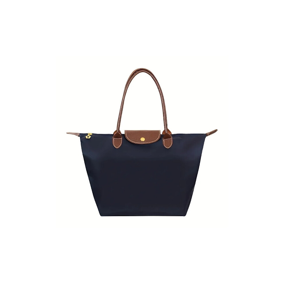 Waterproof Nylon Dumpling Handbag Women's Handbag Large Capacity Travel Bag Foldable Casual Shoulder Bag M Navy M 9009879025054