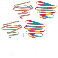 12 Pcs Kids Dance Ribbon Gymnastics Ribbon Gym Dancing Ribbon Performance Ribbon