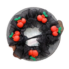 3pcs Ballet Hair Net with Flower Design, Elastic Nylon Dance Bun Cover for Secure Hair Hold