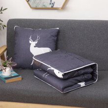 Staron Blanket Cuddle Pillow 2 in 1, Round Plush Cushion Cover with Blanket, White - Compatible with Travel & All Seasons Use