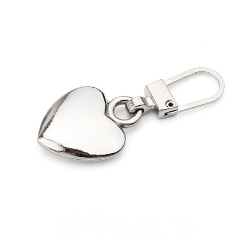 5PCS Metal Zipper Head Zipper SILVER Silver