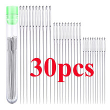 Needle and Thread Kit Celebration Activ 30Pcs 5 Sizes Big Eye Sewing Machine Universal Regular Useful Sewing Needles