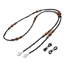 Stylish Wooden Beads Beaded Glasses Chain No Fading Sunglasses String Glasses Cord Hanging Neck Strap