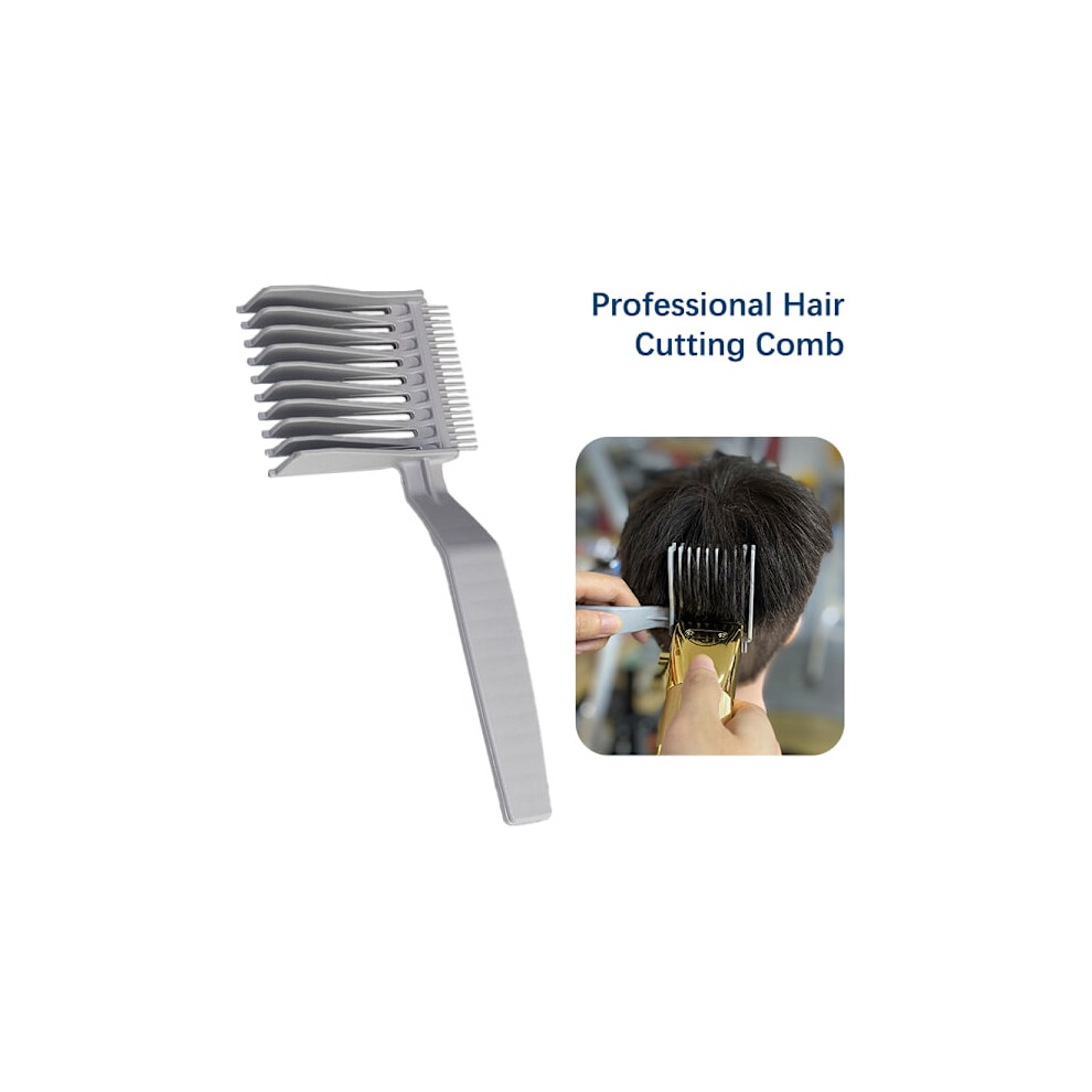 Barber Hair Tool Curved Positioning Comb Styling Hair Clipper C Gray onesize