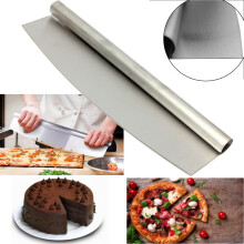 Floleo Clearance Stainless Steel Pizza Cutter 12 inch Blade Rocker Style Professional Slicer