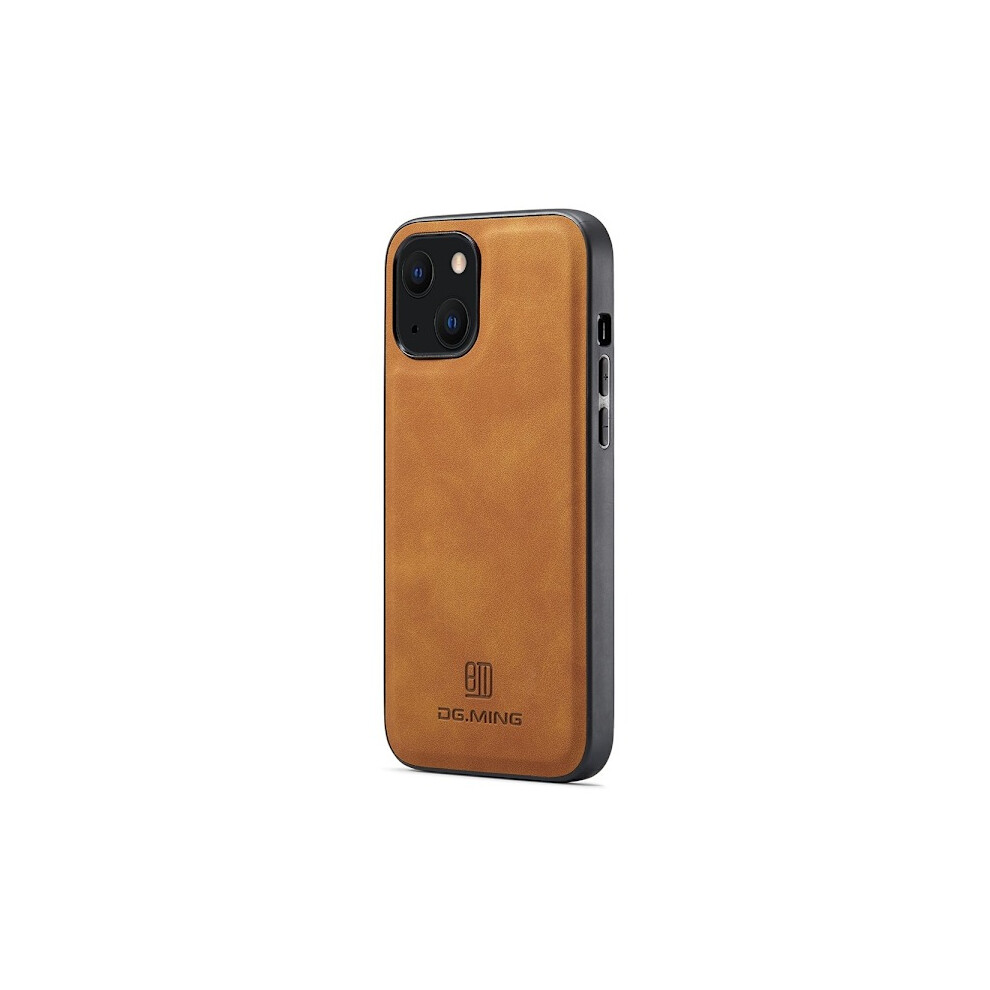 Dg.ming Compatible With Iphone 15 Plus Case Leather Coated Brown 9180479490654