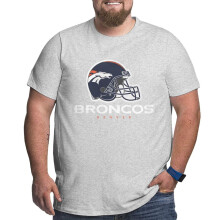 Broncos Men Big and Tall Sports Short Football Team Logo Sleeve for Baseball Fans Gifts T_Shirt