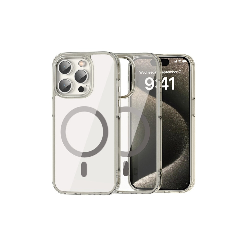 Colorpop Compatible With Iphone 15 Pro Case Ch Magsafe Transparent/Titanium 9180479490791