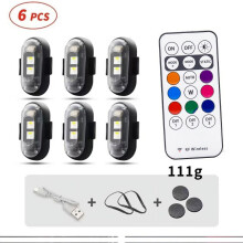 Smart LED Headlights & Tail Light Bulbs Compatible with Universal Auto/Motorcycle Trucks 2010 - 7 Color Strobe Warning Light