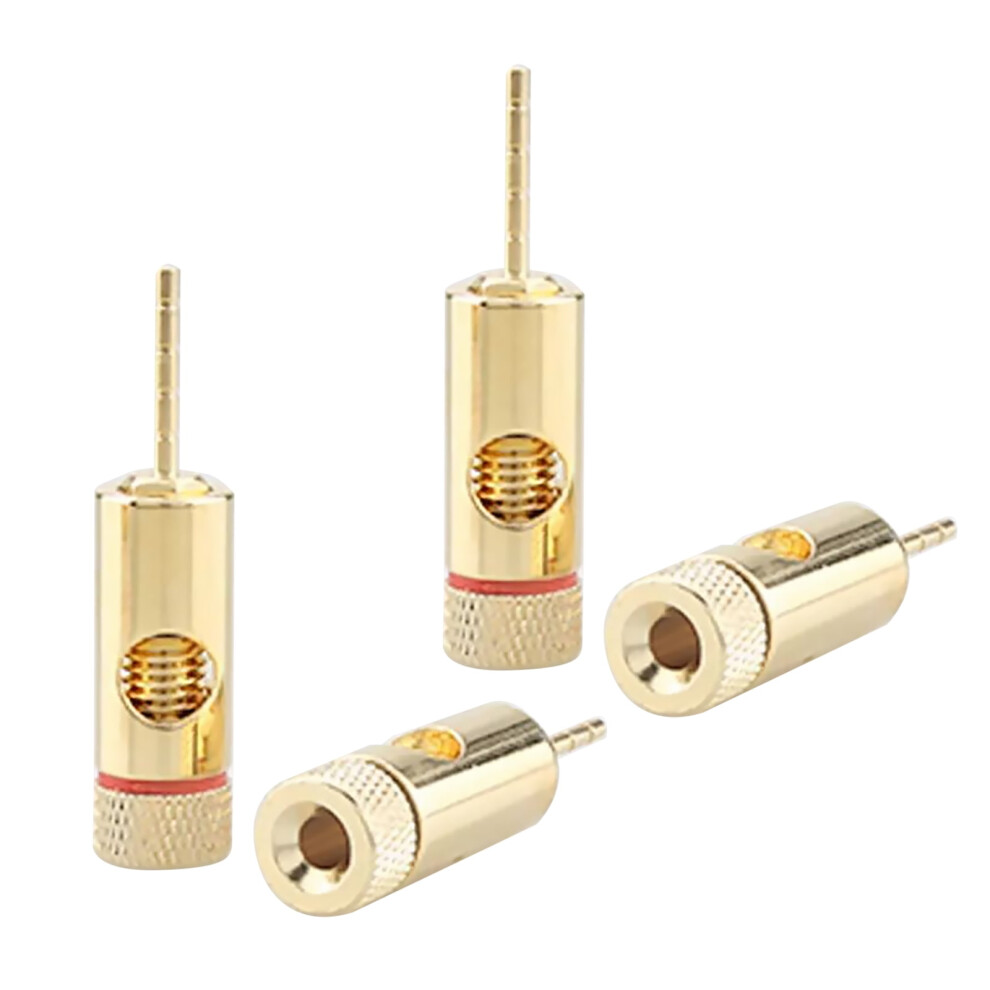 4X Secure Banana Pins Reliable Connection For Improved Sound Quality In Audio Setups 9557311172571
