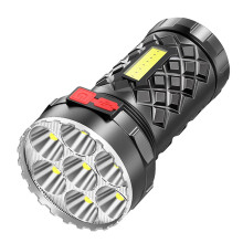 Rechargeable LED Flashlight & Table Lamp, Super Bright 8-Bead Camping Light, Compatible with Outdoor Hiking & Lighting Needs