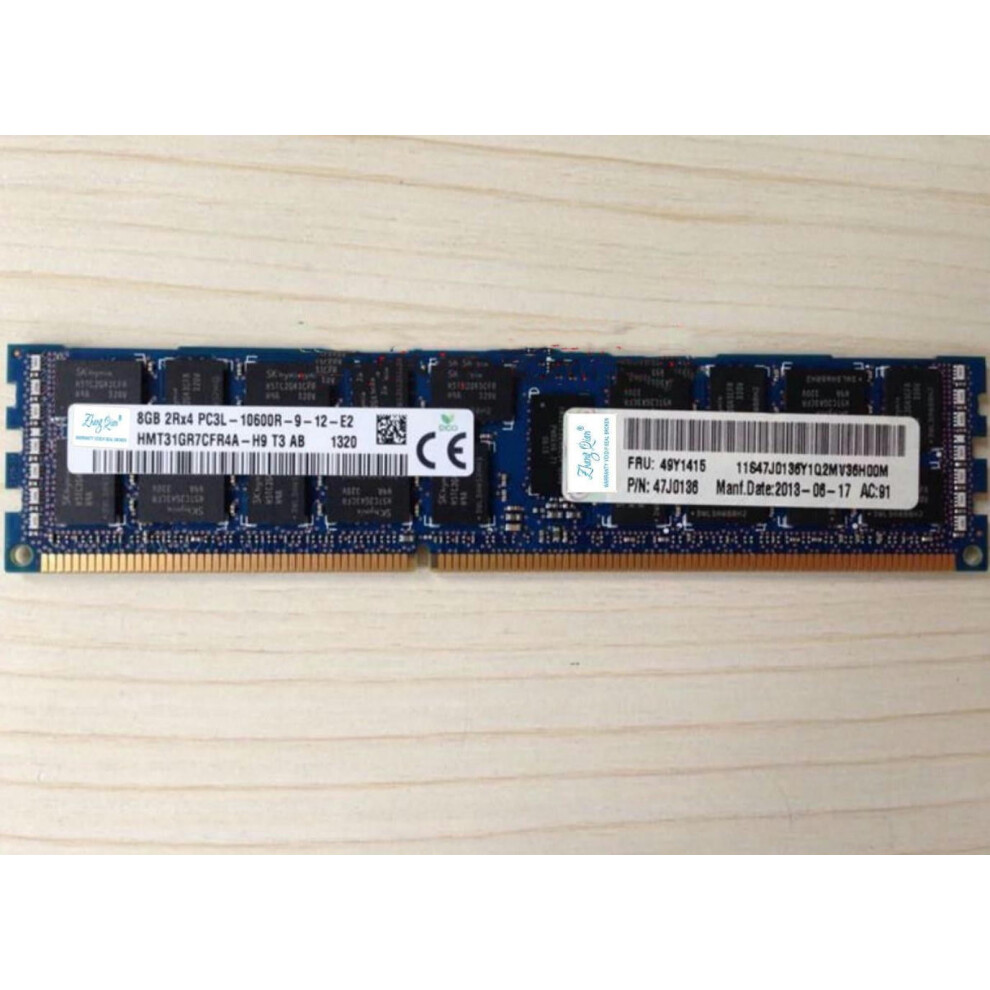 For X3650 M2 M3 M4 8Gb Pc3l-10600R 8G Ddr3 1333 9557311173394