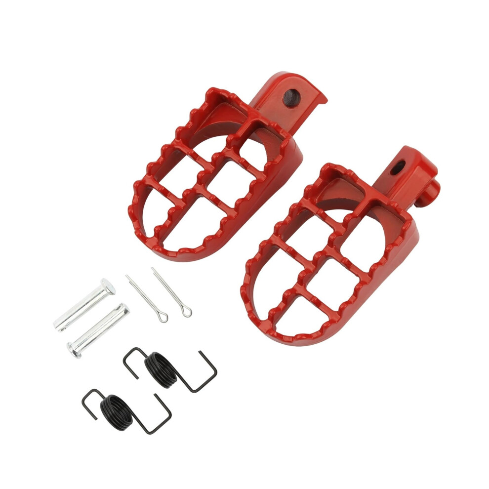 Motocross Foot Pegs And Brake Pedal For Honda Xr50r Crf50 Crf70 Crf80 Crf100 Offroad Grip Red 9053599952787