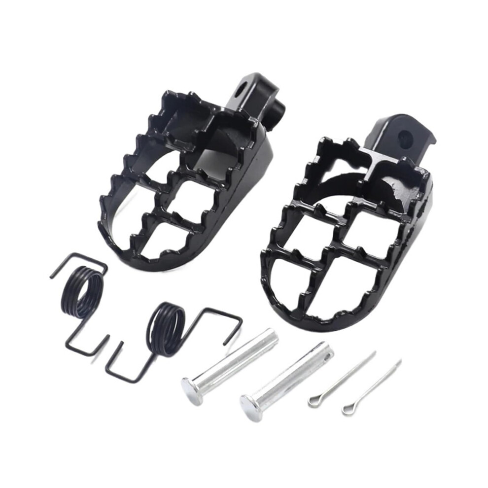 Motorcycle Foot Pegs Heavy Duty Racing Style For Pw50 Pw80 Tw200 Xr50r Crf50 Crf70 Crf80 Black 9455672608114