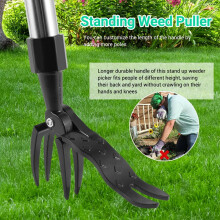 Weed Puller with Long Handle- Adjustable Stand Up Tool, Heavy Duty Dandelions Diggers