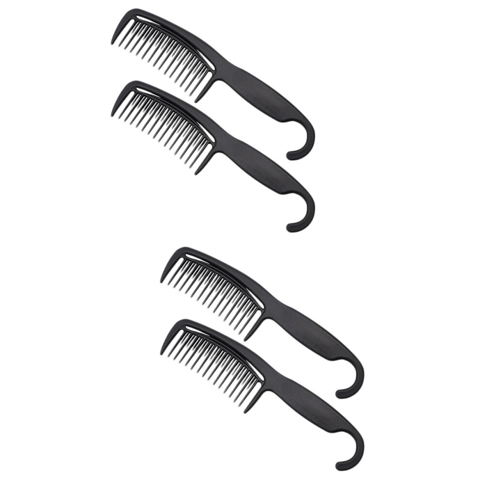 4 Pcs Combs Wide Toothed Comb Alopecia Carbon Fiber Comb Household Comb Haircut Comb Hair Comb Household Comb