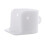 White 10 PCS Extendable Curtain Rod Double Rods Base for Tube Bracket Both Ends 1