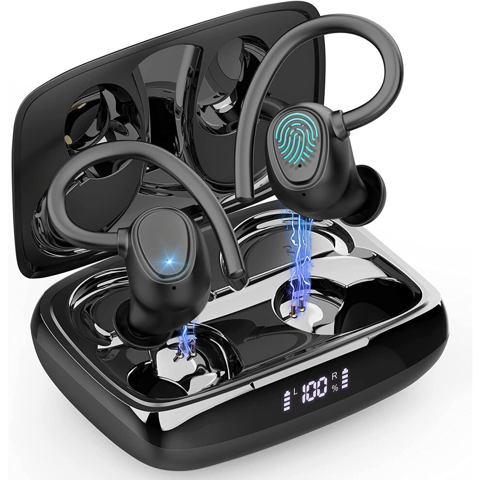 Wireless Earbud, Bluetooth 5.1 Headphones Sport Wireless Bluetooth Earphones In Ear Noise Cancelling Earbud With Mic 9558633700459