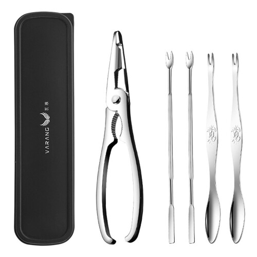 Seafood Tools Clip Needle Picks Pincer Nut Set Crab Accessories for Kitchen