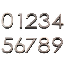 10 Pcs Number Hotel Door Address Mailbox 3D Wall Decorative Office