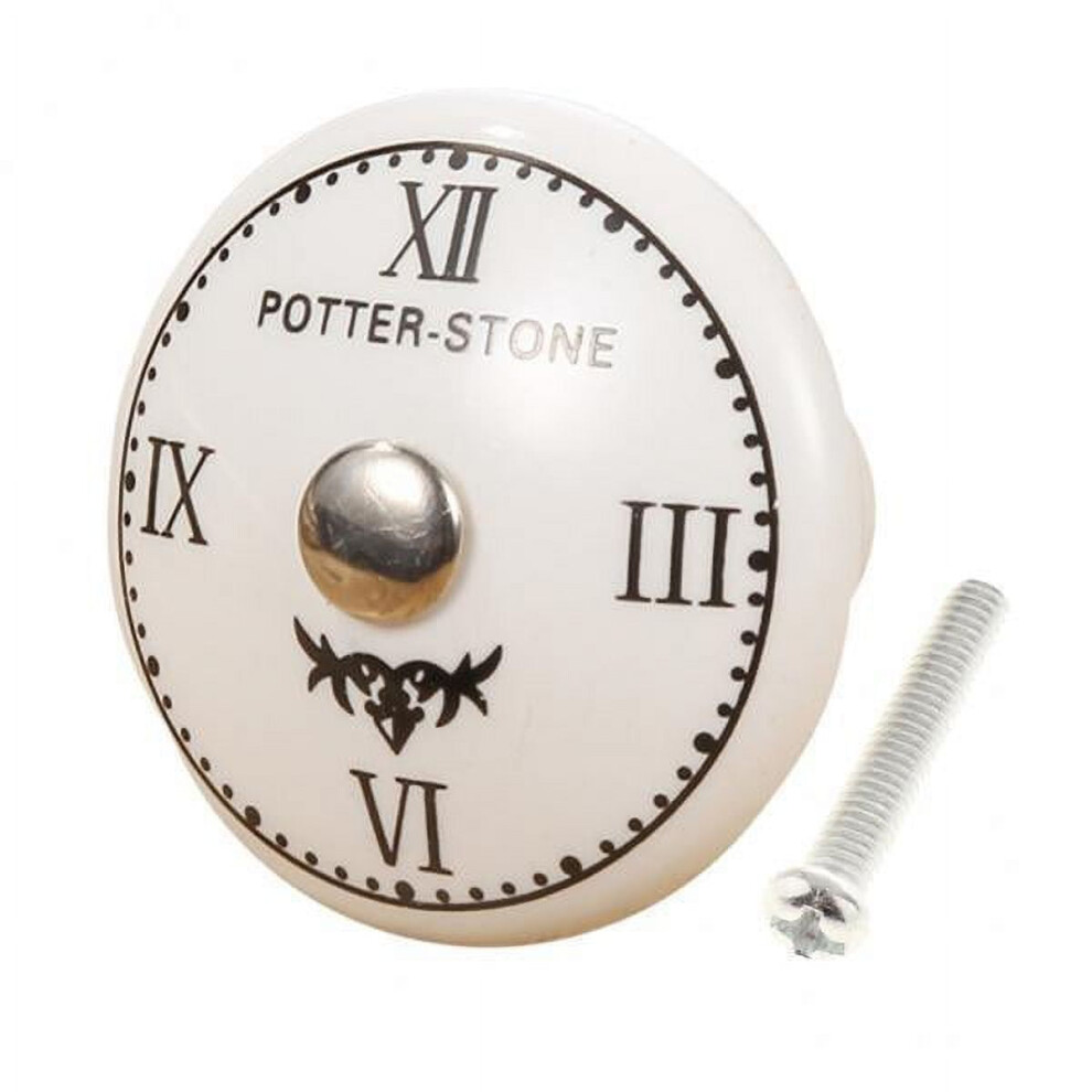 Perfk 2Xround Ceramic Cabinet Knobs Home Furniture Decorative Handle Pull Style01 2 Pcs 9193271547150