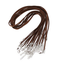 Fittings 10PCS Accessories Clasp Accessory Korea Suede Leather Jewelry Faux Black/Brown/Purple Leather String Necklace String Cord Leather COFFEE